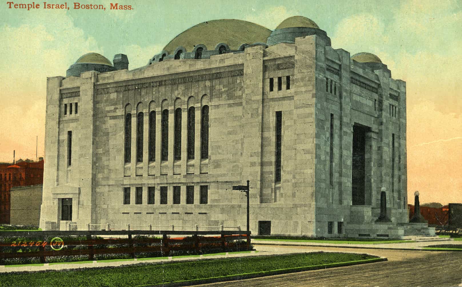 Comm Ave exterior postcard side view