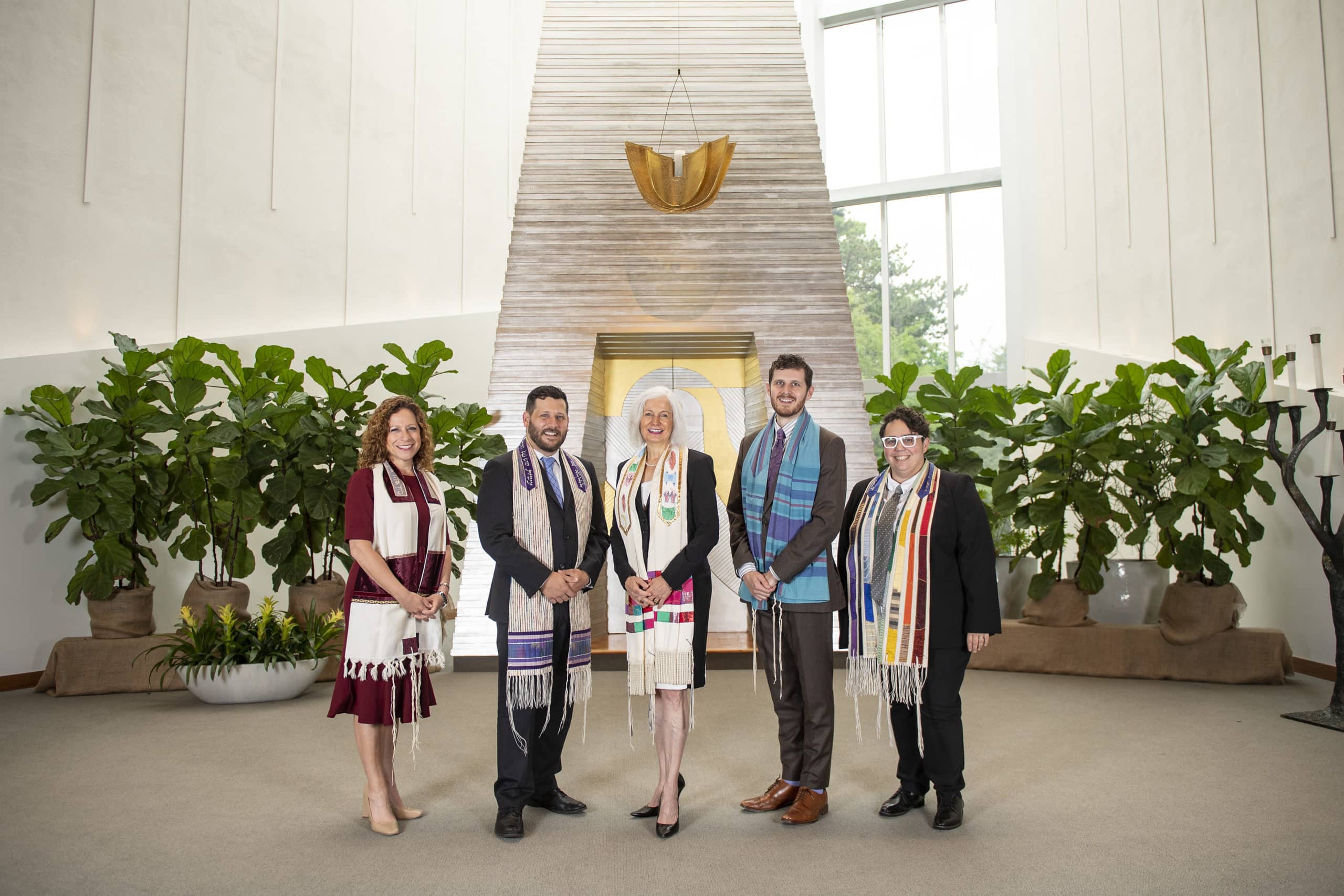 Temple Israel clergy standing on the bima