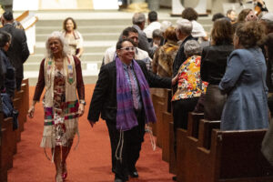 TI clergy walking down the aisle in the Sanctuary