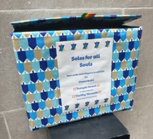 Soles for All Souls sock donation box